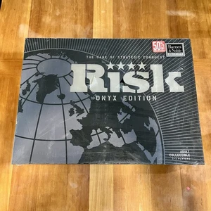 Risk Onyx Edition Strategy Board Game Factory Sealed NIB BARNES & NOBLE - READ!! - Picture 1 of 8