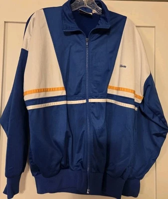 Sudadera de Colección Azul Amarillo Blanco Wilson Cremallera Completa Para Hombre Traje de Pista Talla Grande  Foto 1 de 4