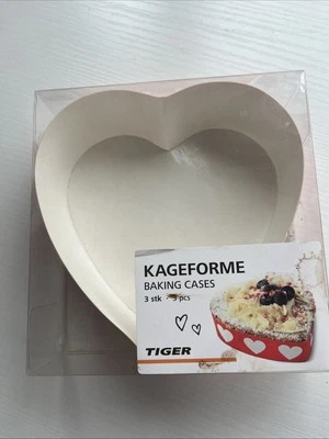 Heart Shape Baking Case. 3 In Pack Brand New Unused  - Image 1 of 2