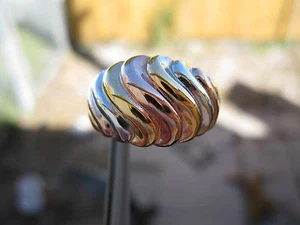 ORO ROSA, ORO BLANCO Y ORO AMARILLO con REMOLINOS por FAMOSO DISEÑADOR ITALIANO BOCCATI - Imagen 1 de 10
