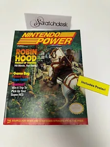 NINTENDO POWER Magazine July 1991 Volume 26 - ROBIN HOOD & METROID POSTER - Picture 1 of 5