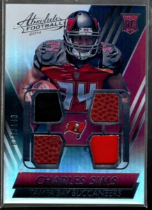 B1157- 2014 Absolute Rookie Jersey Ball #RJCS Charles Sims jersey ball /149 - Picture 1 of 2