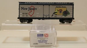 MICRO-TRAINS MTL ESCALA N 21382 NUEVA JERSEY ESTADO 40' CAJA PUERTA ENCHUFABLE NJ 1788 - NUEVO - Imagen 1 de 1