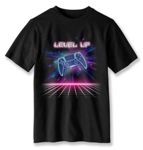 Wonder Nation Boys S 6-7 Level Up Matrix Crew Neck Short Sleeve, Graphic T-Shirt - Picture 1 of 2