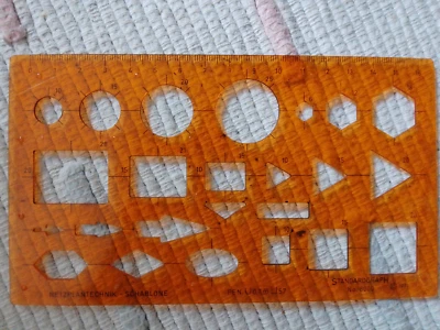 Standardgraph Schablone 8000 Zeichenschablone Netzplantechnik - Bild 1 von 4