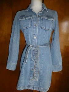 Cotton: On Women’s Long Sleeve Denim Buttoned Down Dress Size S/P - Picture 1 of 21