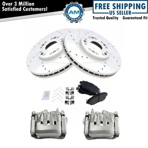 Front Brake Calipers Ceramic Pads & Rotors Fits Lexus GS300 GS400 GS430 SC430 - Picture 1 of 7