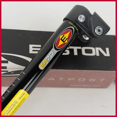 BICICLETA DE CARRETERA ANTIGUA DE COLECCIÓN EASTON EA70 EA 70 NUEVA TIJA DE SILLÍN NEGRA 27,2 mm 245 mm Foto 1 de 4