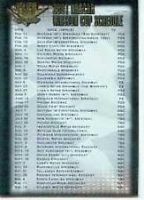 2001 Wheels High Gear First Gear #72 2001 WC Schedule