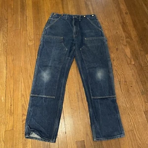 Vintage Carhartt Denim Double Knees Größe: 34x32 Latzhose Fit B07 DNM - Bild 1 von 8