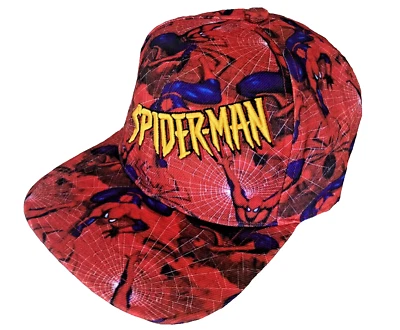 MARVEL Spiderman Hat Snapback Cap Mens Boys Cotton Comics Superhero Gaming AUS - image 1 of 4