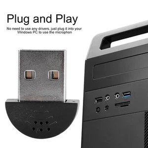 (Black)KIKYO Mini-USB-Mikrofon USB-Mikrofon Hochempfindliche ... - Bild 1 von 9