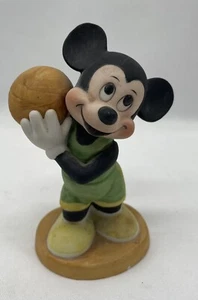 Disney Gift Ware MICKEY MOUSE with Basketball Figurine 4" Porcelain - Picture 1 of 4