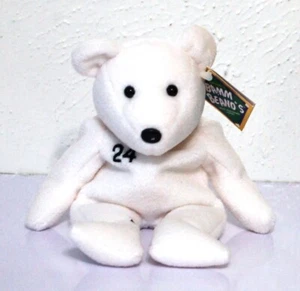 SALVINO'S BAMM BEANO'S MLB. Beanie Baby 1998"" Tino Martinez # 24, mit ETIKETT - Bild 1 von 2