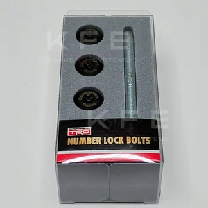 TRD License Plate Bolt Number Lock Bolts Toyota Racing Development M6mm x 1mm - Picture 1 of 4