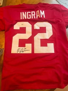 MARK INGRAM AUTOGRAPHED SIGNED ALABAMA CUSTOM JERSEY BECKETT COA (BAS) - Picture 1 of 3