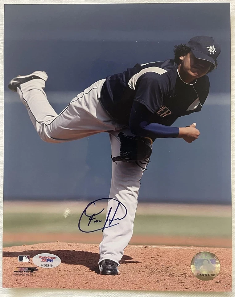 Felix Hernandez Signed Autographed 8x10 Photo Seattle Mariners: PSA/DNA Sticker - Image 1 of 2