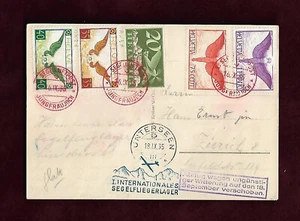 6.IX.35 Segelflugpost Jungfraujoch Internationales Segelfliegerlager CH ; 62154 - Picture 1 of 2