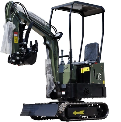 Free Ship Mini Excavator 1 Ton Digger 13.5hp Gas Tracked Crawler B&S EPA Engine - Image 1 of 4