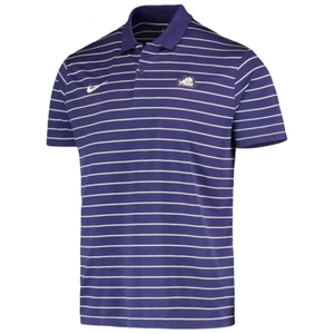 TCU HORNED FROGS NIKE Dri-Fit Victory Stripe Performance Coaches Polo Shirt - L - Picture 1 of 6