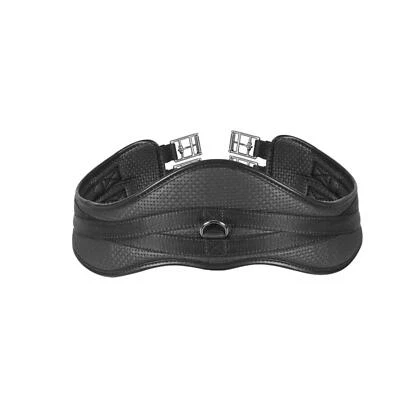 Shires ARMA Anti-Scheuern anatomischer Gurt mit Gummizug SCHWARZ