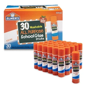 Elmers All Purpose School Glue Sticks, Acid-Free and Washable, Clear, 7 Grams, - Picture 1 of 5