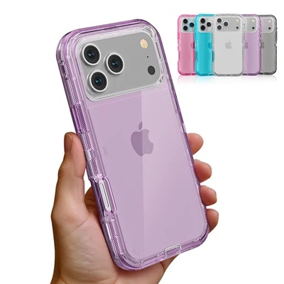 Funda transparente resistente a prueba de golpes para iPhone 17 16 15 Pro Max 14 13 12 11 Foto 1 de 4