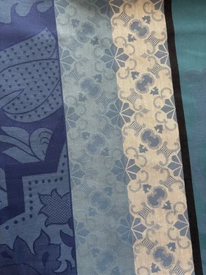 Le Jacquard Français “Azulejos” Tablecloth, Blue China Cotton, 69"x98" - Image 1 of 4