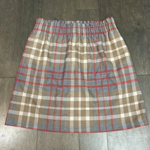 J. Crew Wool Blend Plaid Skirt - Size 4 NWOT - Picture 1 of 5
