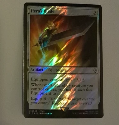 Hero's Blade Surge FOIL NM FINAL FANTASY VII FFVII Magic the Gathering MTG - Image 1 of 2