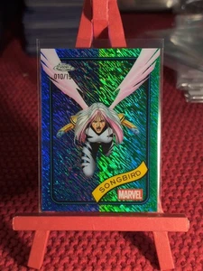 2025 Topps Chrome Marvel No. 61 Songbird Blue/Green Shimmer Refractor #010/199 - Picture 1 of 7