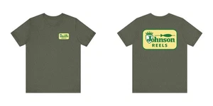 Camiseta Johnson Reels, Camiseta Gráfica Parche Aparejos de Pesca Vintage Logo, Pez Retro - Imagen 1 de 50