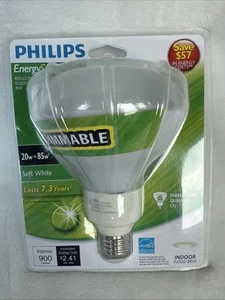 Philips Marathon Energy Saver Reflector Flood 20W = 85W Dimmable 900 Lumens R40 - Picture 1 of 4