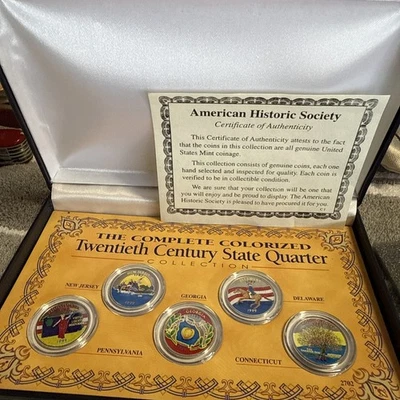 1999 Colorized State Quarter Box Set (N) - Image 1 of 4