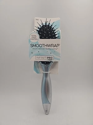 Smoothwrap Conair InfinitiPRO Detangle Hairbrush Reduces Frizz Smooth Wrap Blue - Image 1 of 3