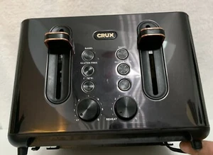 Crux 4-Slice Extra Wide Slot Stainless Steel Toaster with 6 Shade Setting Contro - Picture 1 of 4