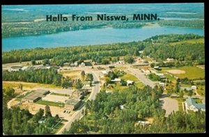 HOLA DESDE NISSAWA, MINNESOTA POSTAL - Imagen 1 de 1