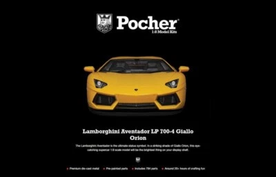 Pocher Lamborghini Aventador LP 700-4 Giallo orion 2011 1/8 HK119 - Immagine 1 di 4