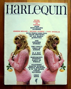 HARLEQUIN magazine -Vol.1 No.1 - APR 1963 w/very early PETER MAX art & John Daly - Bild 1 von 8