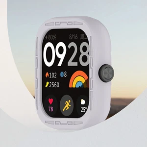 Silicone Protective Cover Case Soft Cover Shell for Redmi Watch4 (Light Grey) - Photo 1 sur 9