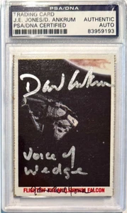 STAR WARS BURGER KING PROMO CARD JAMES EARL JONES SIGNED PSA DARTH VADER, WEDGE - Picture 1 of 3