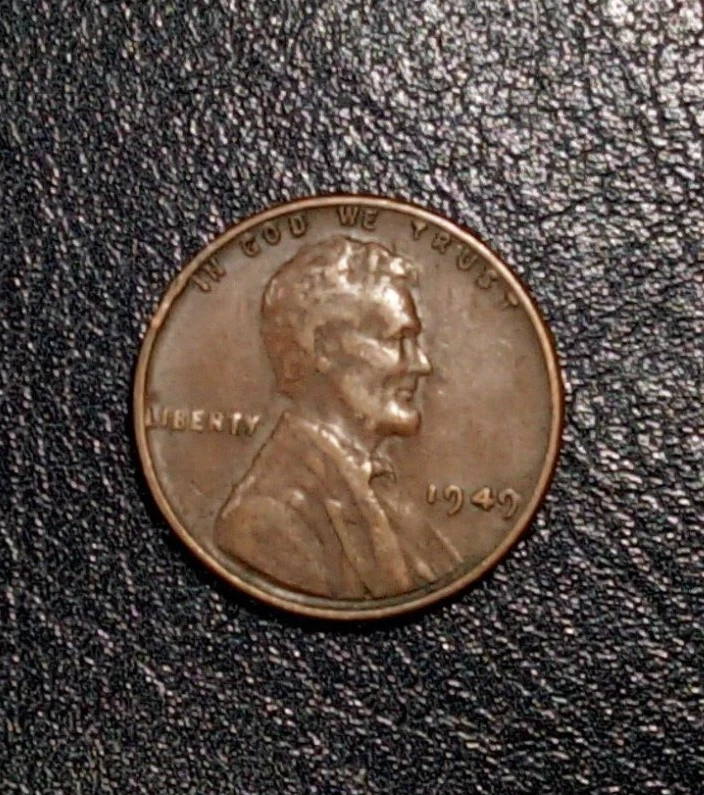 Mint Error DDO DDR 1949 P Lincoln Wheat Cent  - Image 1 of 4