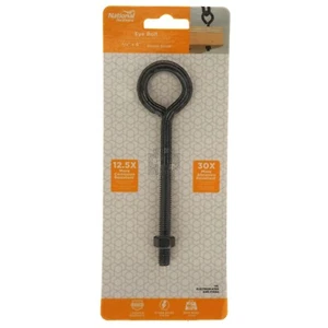National Hardware N820-086 Closed Eye Bolt, Storm Shine Finish, 3/8"-16 x 6" - Picture 1 of 11