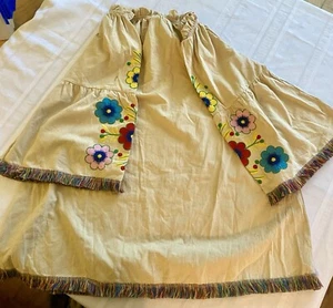 Velzera Beige Floral Embroidered BOHO Long NWT Sleeve Top 3XL Off Shoulder Chic - Picture 1 of 12