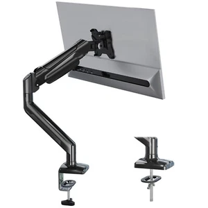Single Arm Monitor Desk Mount for 13-34 inch Screen, Gas Spring Monitor Stand - Picture 1 of 9