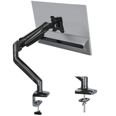 Single Arm Monitor Desk Mount for 13-34 inch Screen, Gas Spring Monitor Stand - Image 1 of 4