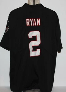 NFL Atlanta Falcons Matt Ryan #2 Nike Men's XL Black Sewn Football Jersey - Picture 1 of 4