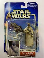 Hasbro Star Wars Attack of The Clones Tusken Raider With Massiff Figure A77 for sale online