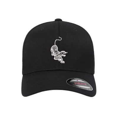 Gorra de pelota ajustada Flexfit bordada con logotipo de tigre Jerry Garcia Grateful Dead Foto 1 de 3