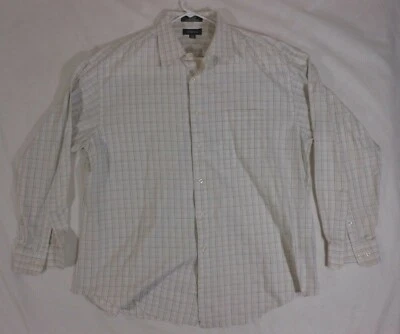 Camisa Croft Barrow Para Hombre 17.5-38 Abotonada Manga Larga Blanco Cuadros Informal Foto 1 de 4